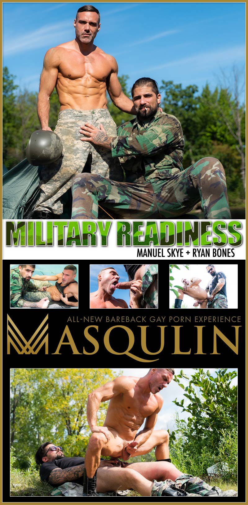Ryan Bones Fucks Manuel Skye in 'Military Readiness' on MASQULIN
