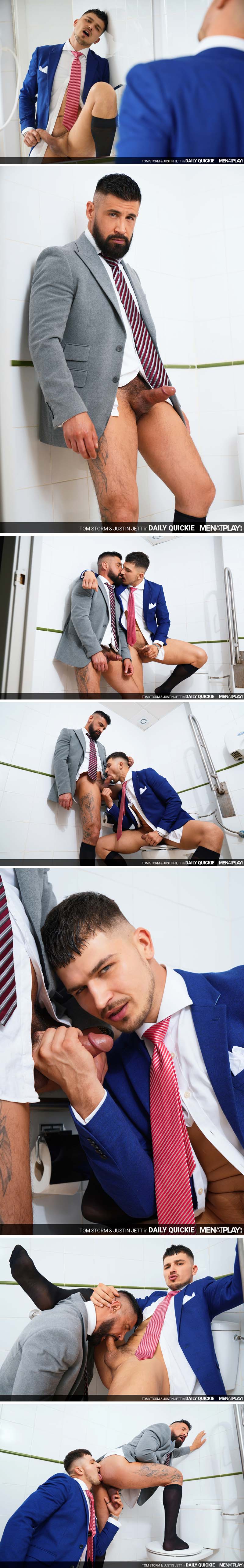 Justin Jett & Tom Storm Mix Business With Pleasure in 'Daily Quickie' on MenAtPlay