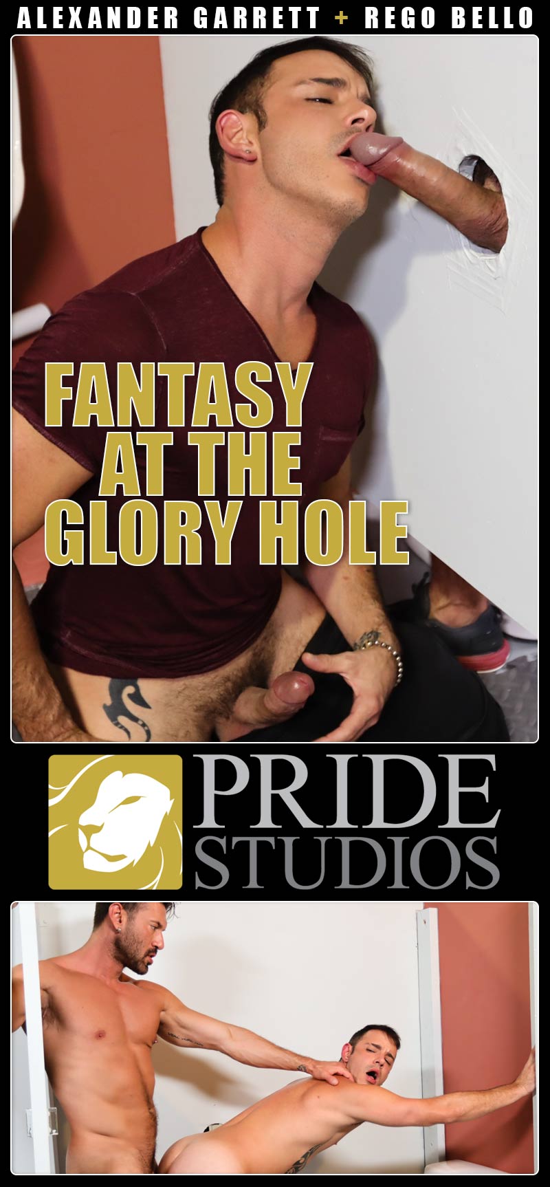 Fantasy at the Glory Hole (Alexander Garrett Fucks Rego Bello) at MenOver30.com