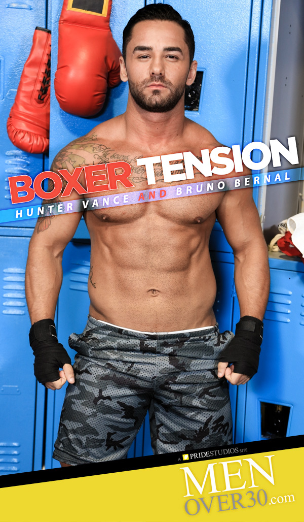 Boxer Tension (Hunter Vance Fucks Bruno Bernal) at MenOver30.com