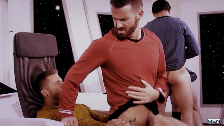 Star Trek: A Gay XXX Parody Trailer (Starring Donny Forza, Jack Hunter, Jordan Boss, Micah Brandt and Rod Peterson) at Men.com