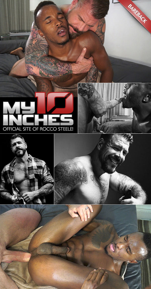 Fucking Pheonix Fellington (with Rocco Steele) (Bareback) at My 10 Inches