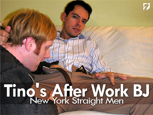 Tino's After Work BJ at New York Straight Men