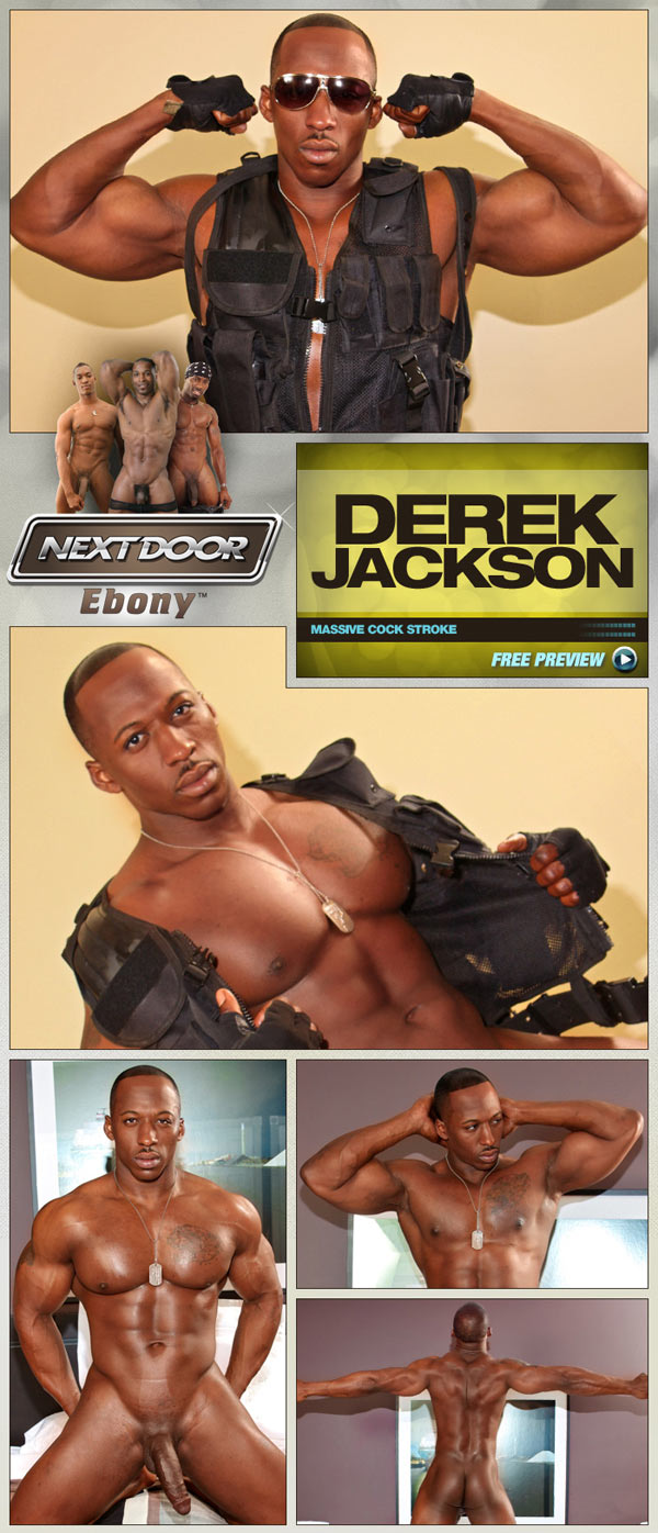 Derek Jackson (Massive Cock Stroke) at NextDoorEbony
