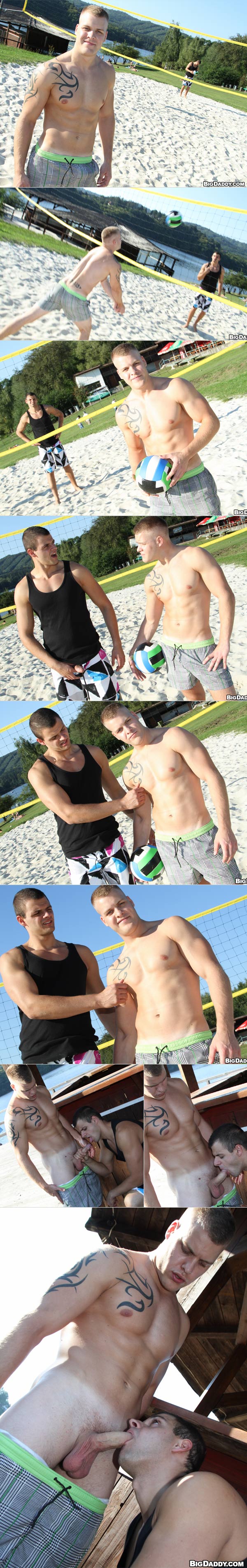 Volley-Ball & Some Dick! (Paul Fresh & Mark) (Bareback) at OutInPublic
