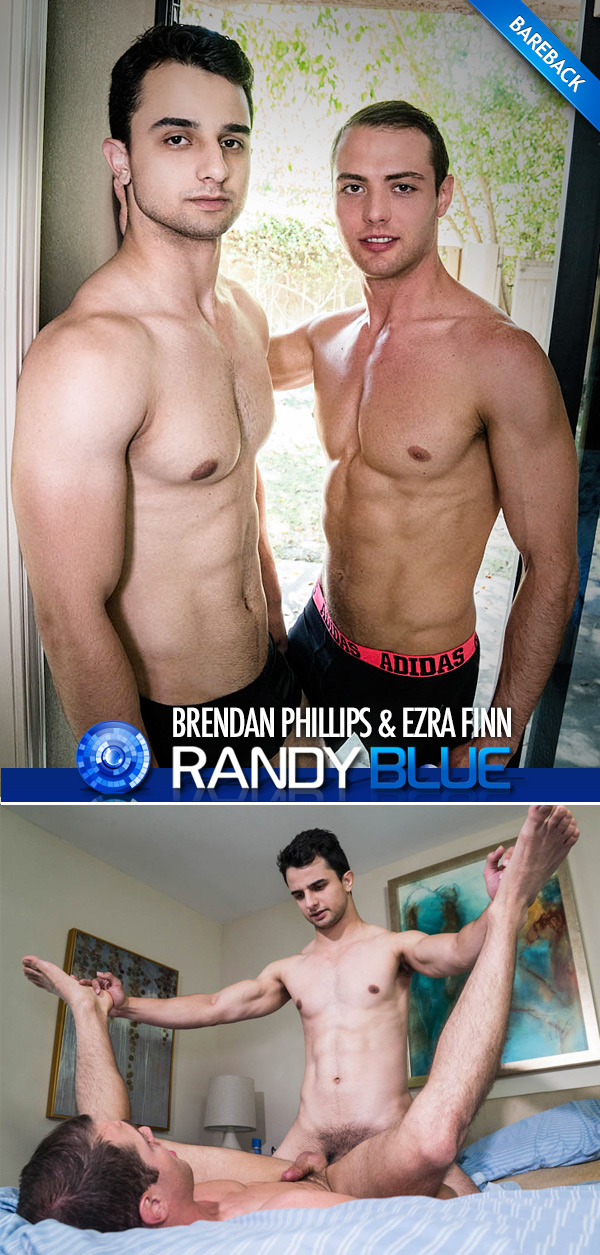 Brendan Phillips Flip-Fucks With Ezra Finn (Bareback) at Randy Blue