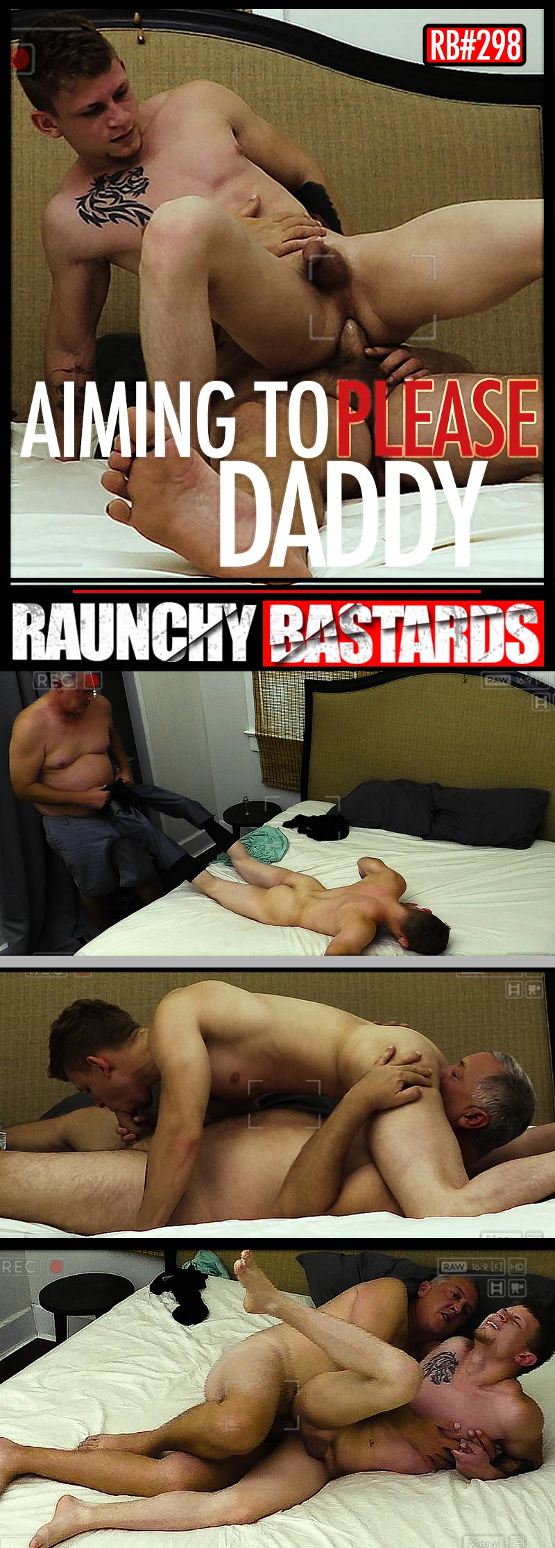 Clay Fucks Matt Moss in 'Aiming To Please Daddy' at Raunch Bastards