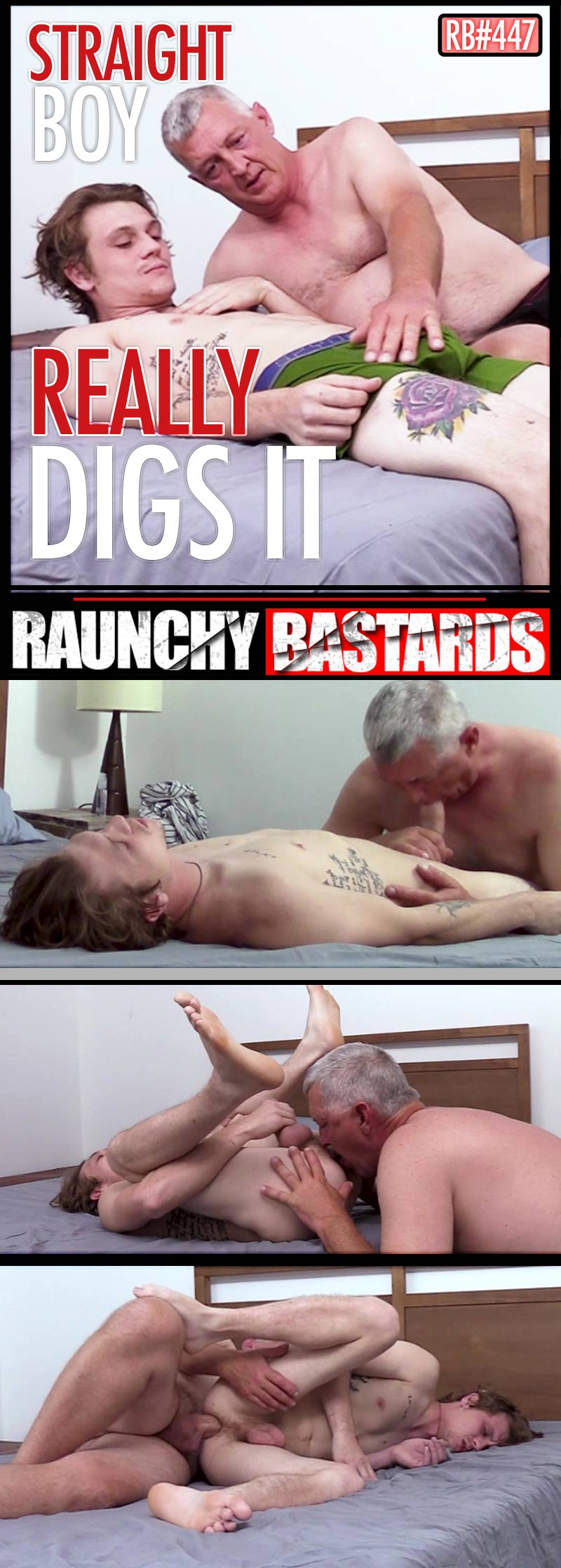 Episode #447: Clay Fucks Levi Brooks in 'Straight Boy Really Digs It' at Raunch Bastards