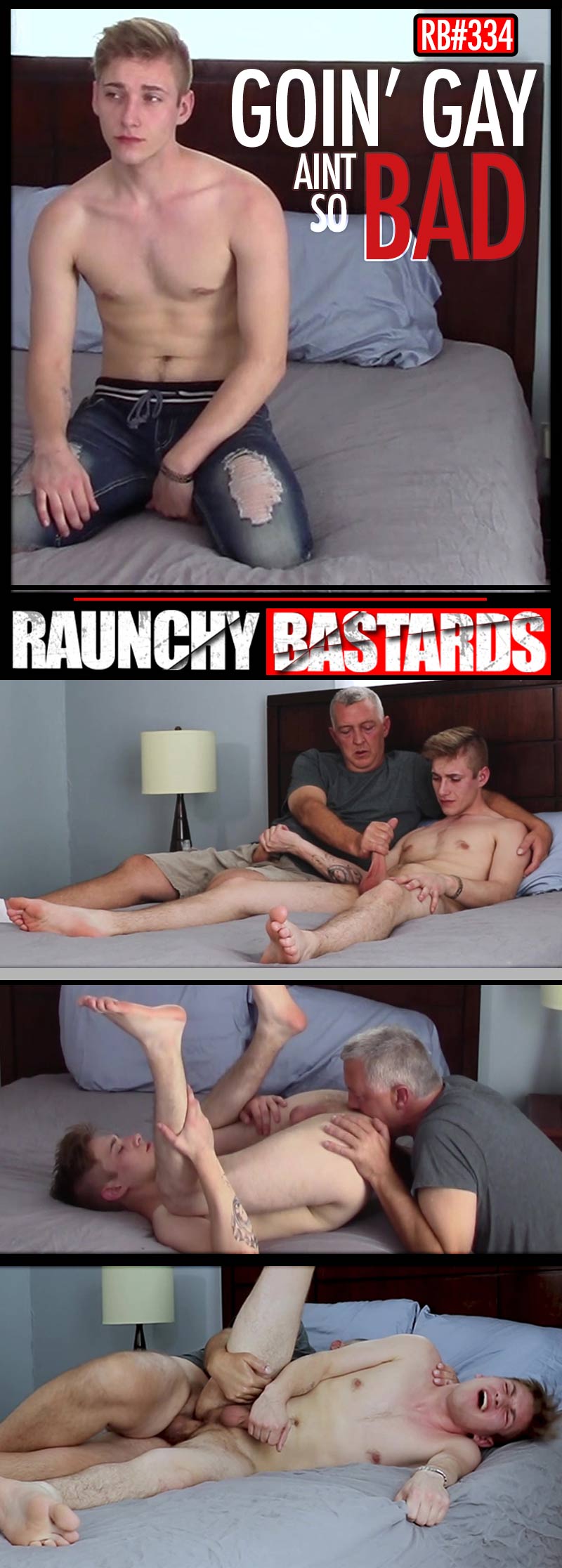 Episode #334: Alek Page Bottoms For Clay in 'Goin' Gay Ain't So Bad' at Raunch Bastards