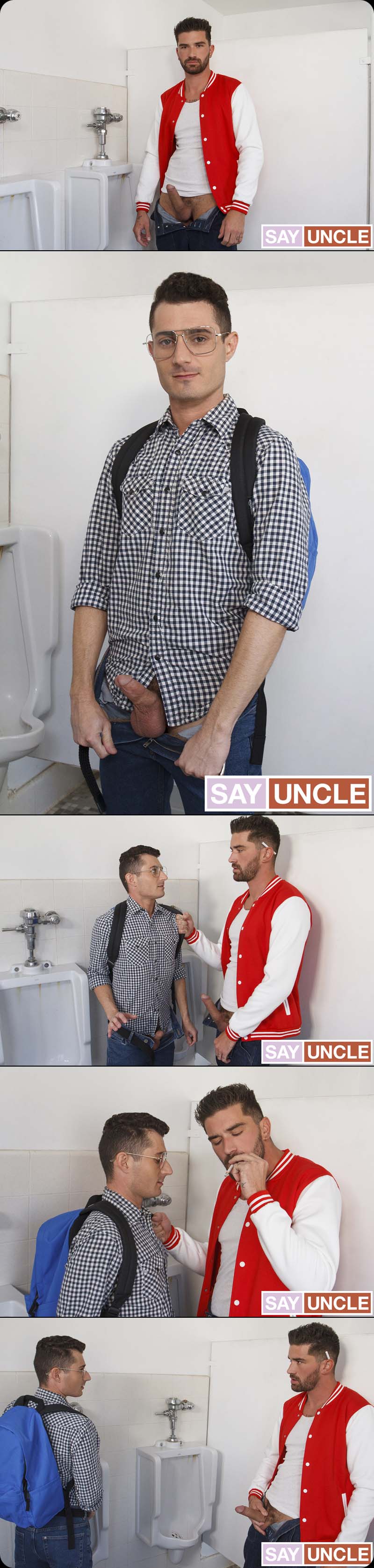 The Bully In The Restrooms (Robbie Caruso Gets Fucked By School Bully Chris Damned) at SayUncle