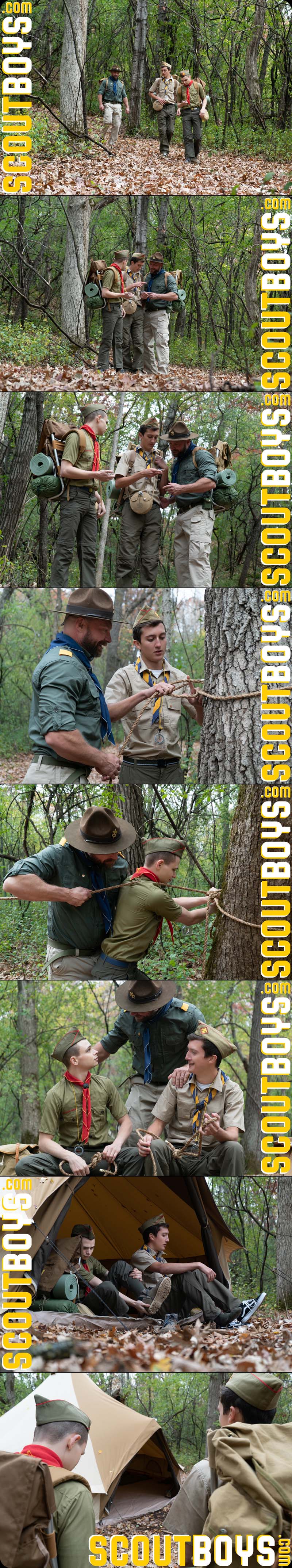 Scouting Overnighter (Scoutmaster Killian Knox Fucks Austin Young and Jack Andram) at ScoutBoys