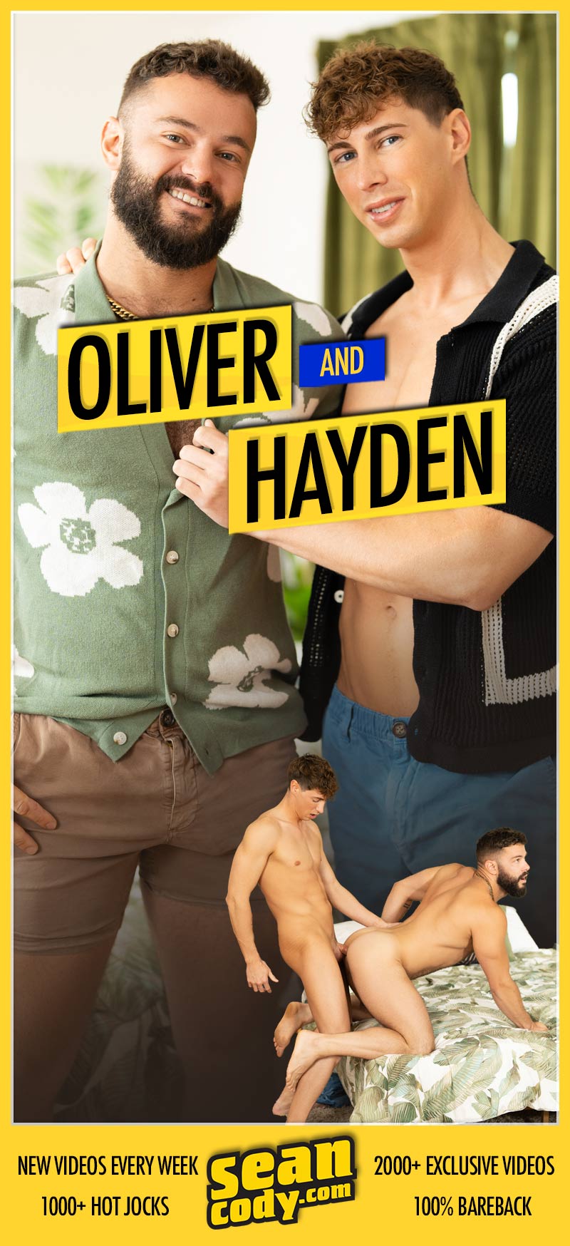 Newcomer Oliver Ocean Fucks Hayden Harding at SeanCody
