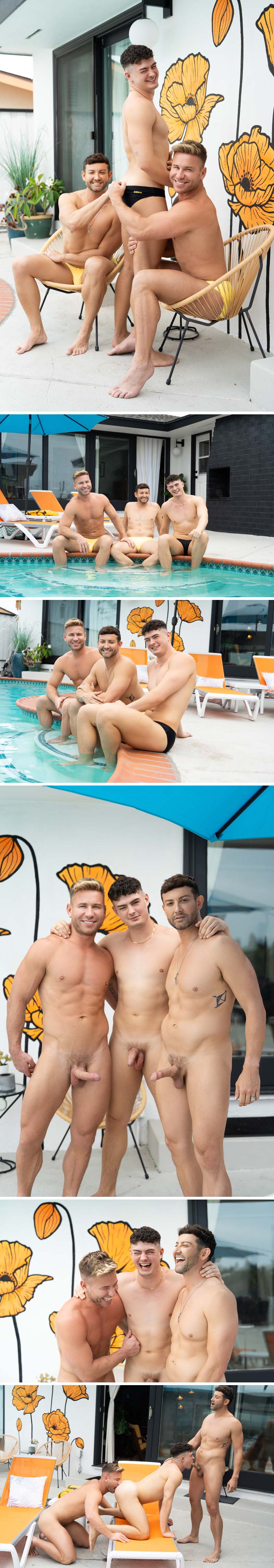 Sumner Blayne, Koaty Blayne and James Ash Heat Up an Epic Pool Day Threesome at SeanCody