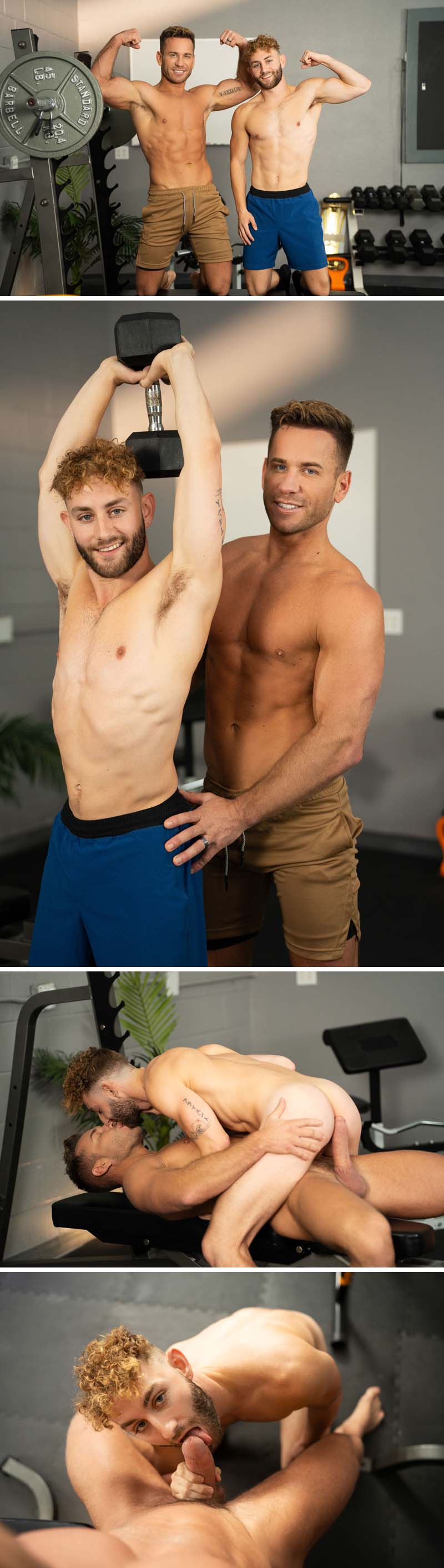 Personal Trainer Sumner Blayne Tops Jackson Cooks in the Gym at SeanCody