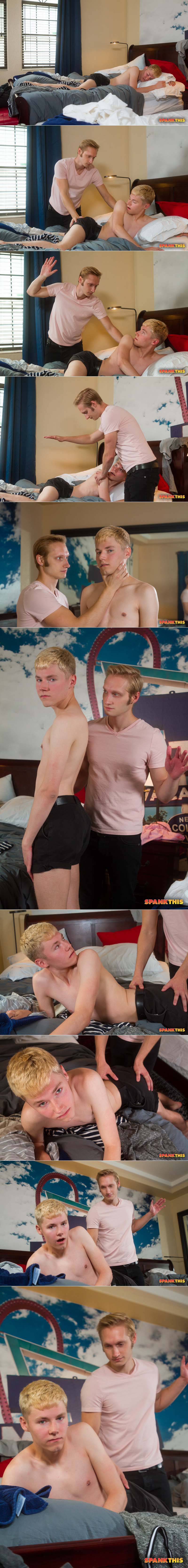 Blond Booty (Max Carter Spanks Bryce Foster) at SpankThis!