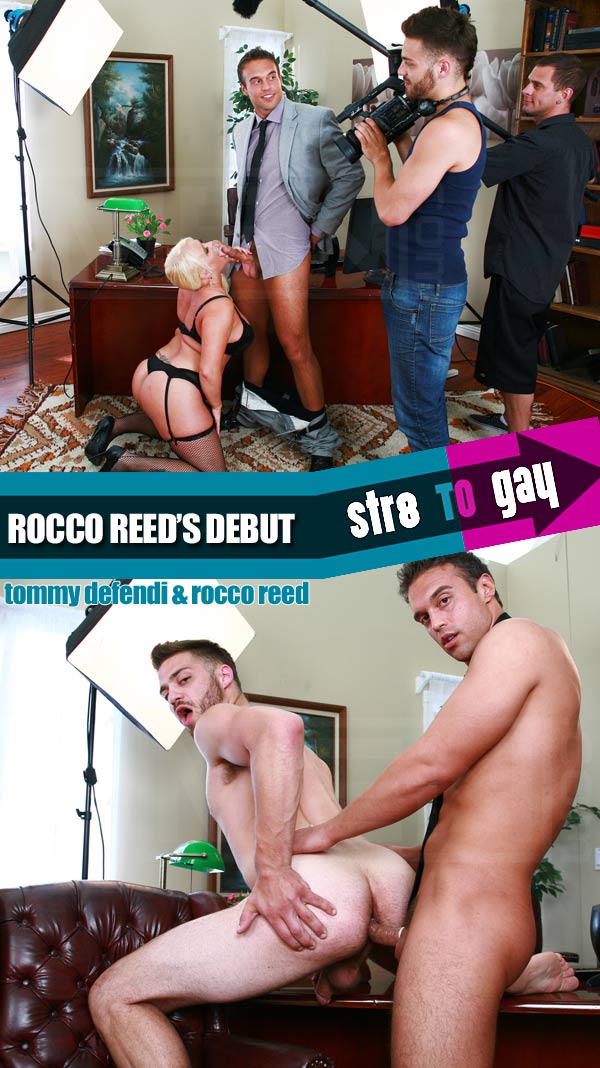 Rocco Reed's Debut (Tommy Defendi & Rocco Reed) at Str8ToGay.com