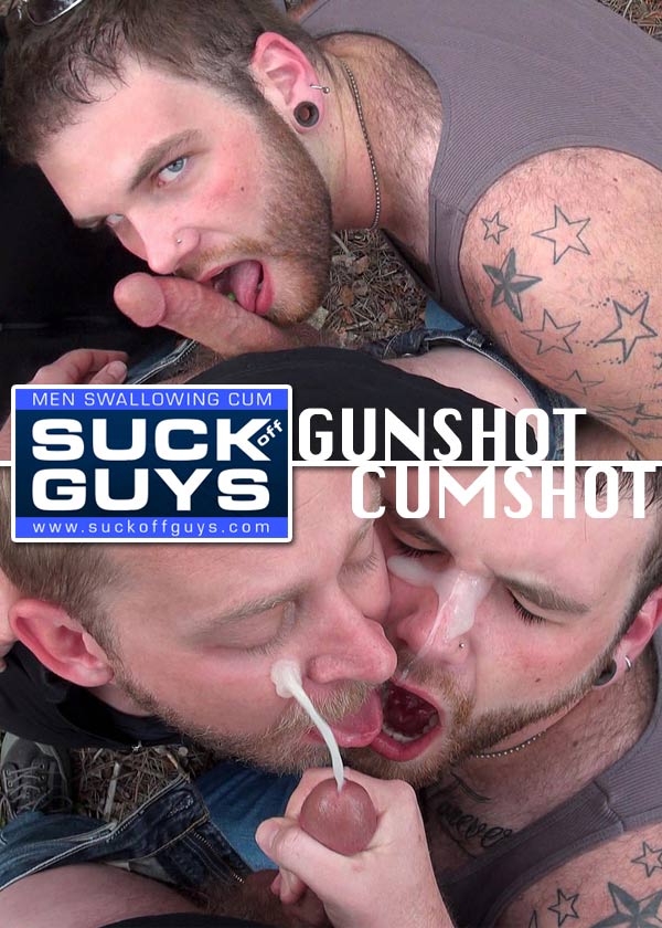 Tyler Beck, Aaron French & Seth Chase (Gunshot Cumshot) at SuckOffGuys.com