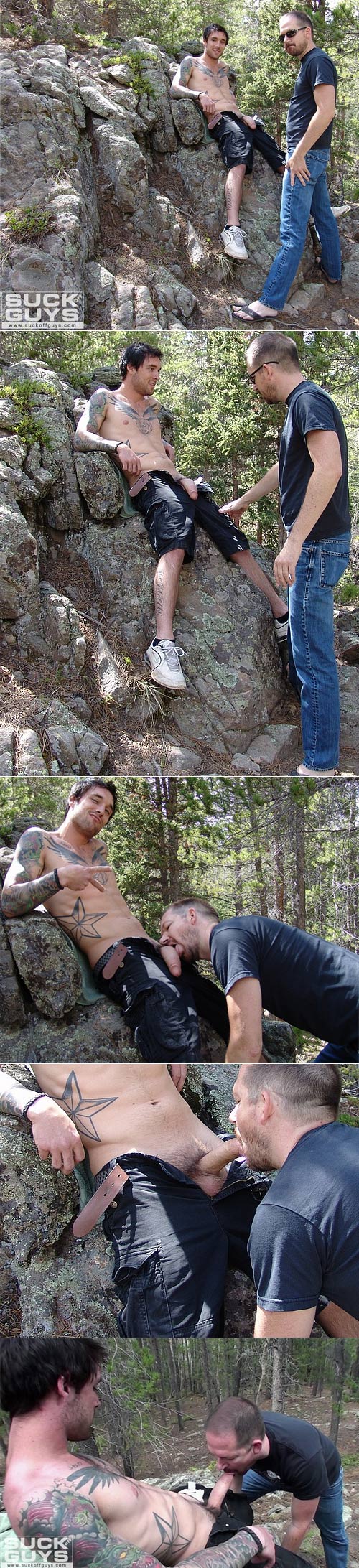 Mountain Suck Off with Ethan Ever at SuckOffGuys.com