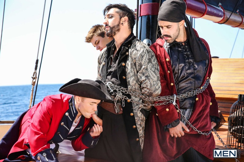 Pirates: A Gay XXX Parody (Johnny Rapid, Jimmy Durano, Gabriel Cross and Teddy Torres) (Part 3) at Men.com