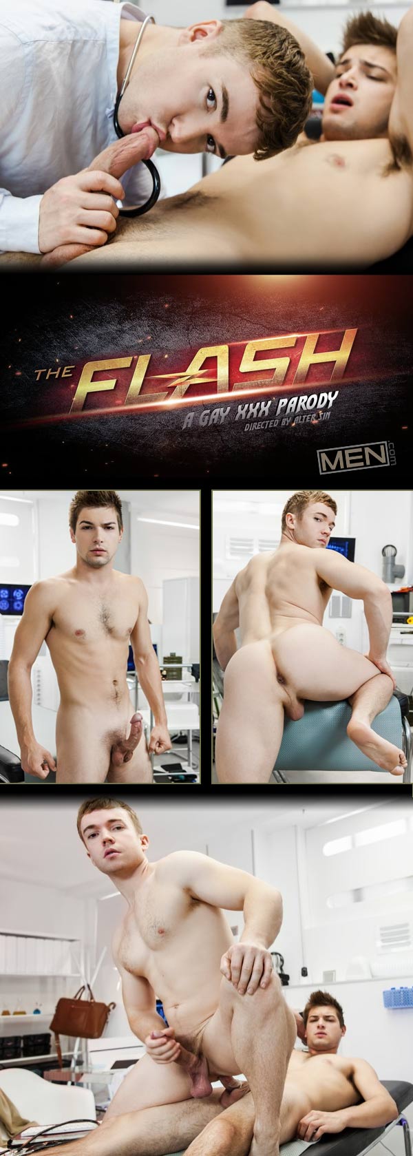 The Flash: A Gay XXX Parody (Johnny Rapid Fucks Gabriel Cross) at Men.com