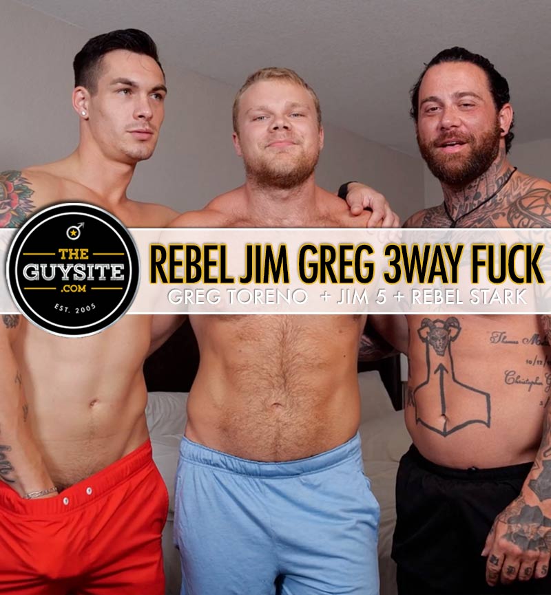  Greg a.k.a. Travis Young, Rebel Stark and Jim a.k.a. SeanCody's Regan in 'Three Way Fuck' at The Guy Site