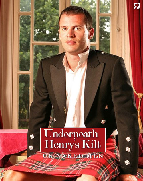Underneath Henry's Kilt at UK Naked Men